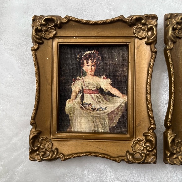 2 vintage Prints Master lambton & Thomas Lawrence Miss Murray ornate frames - Picture 3 of 6